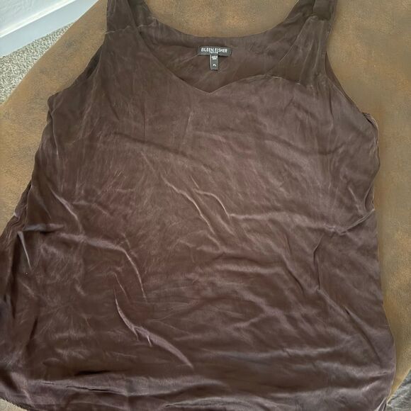 Eileen Fisher Tops - Eileen Fisher Dark Brown Camisole